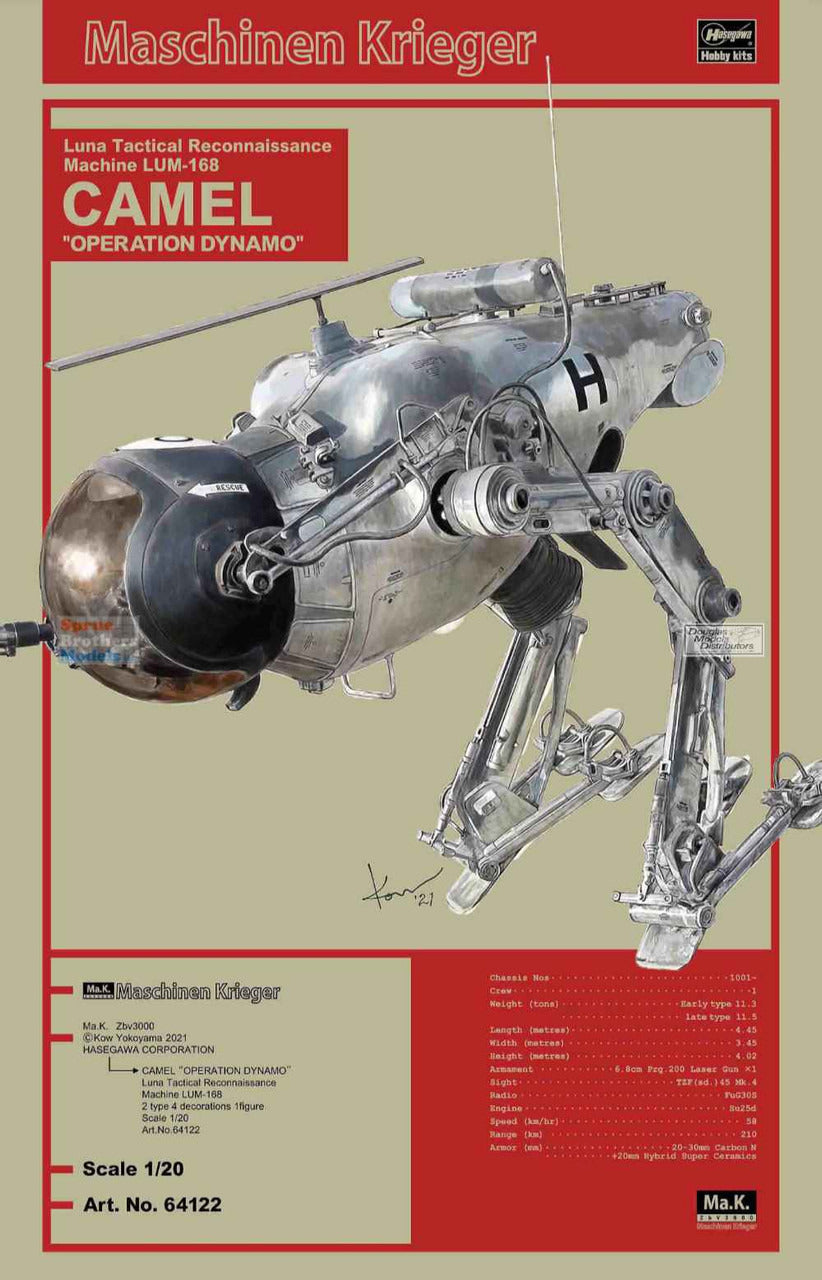 Hasegawa Ma.K. LUM-168 Camel Operation Dynamo 1/20