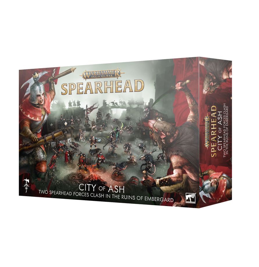 Warhammer Age of Sigmar: Spearhead - City of Ash Two Spearhead foces clash in the ruins of Embergard