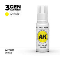 Bote de pintura acrílica AK 3rd Generation White de 17 ml