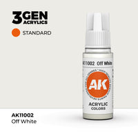 Bote de pintura acrílica AK 3rd Generation Offwhite de 17 ml