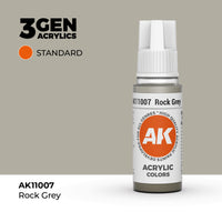 Bote de pintura acrílica AK 3rd Generation Rock Grey de 17 ml