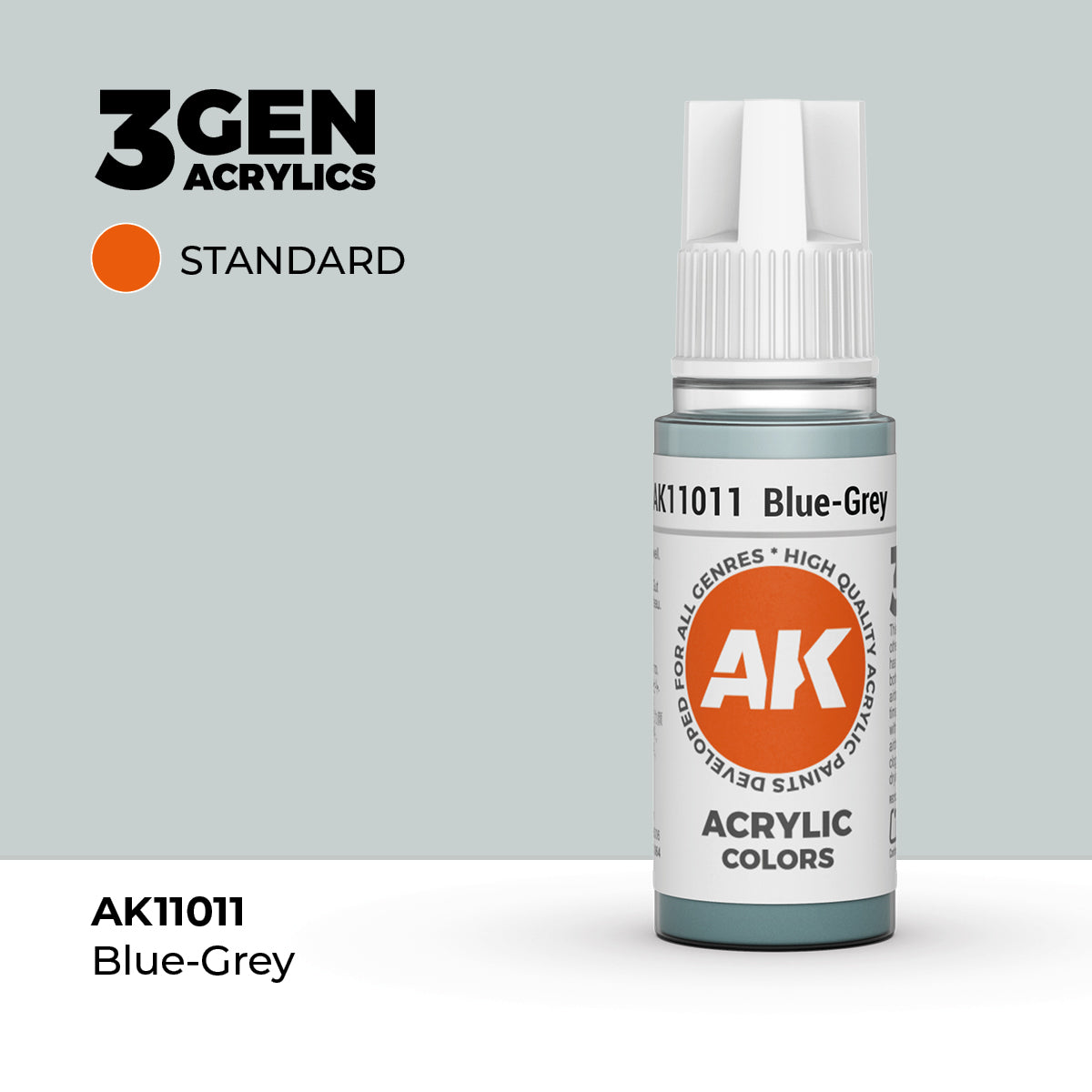 Bote de pintura acrílica AK 3rd Generation Blue Grey de 17 ml