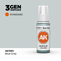 Bote de pintura acrílica AK 3rd Generation Blue Grey de 17 ml