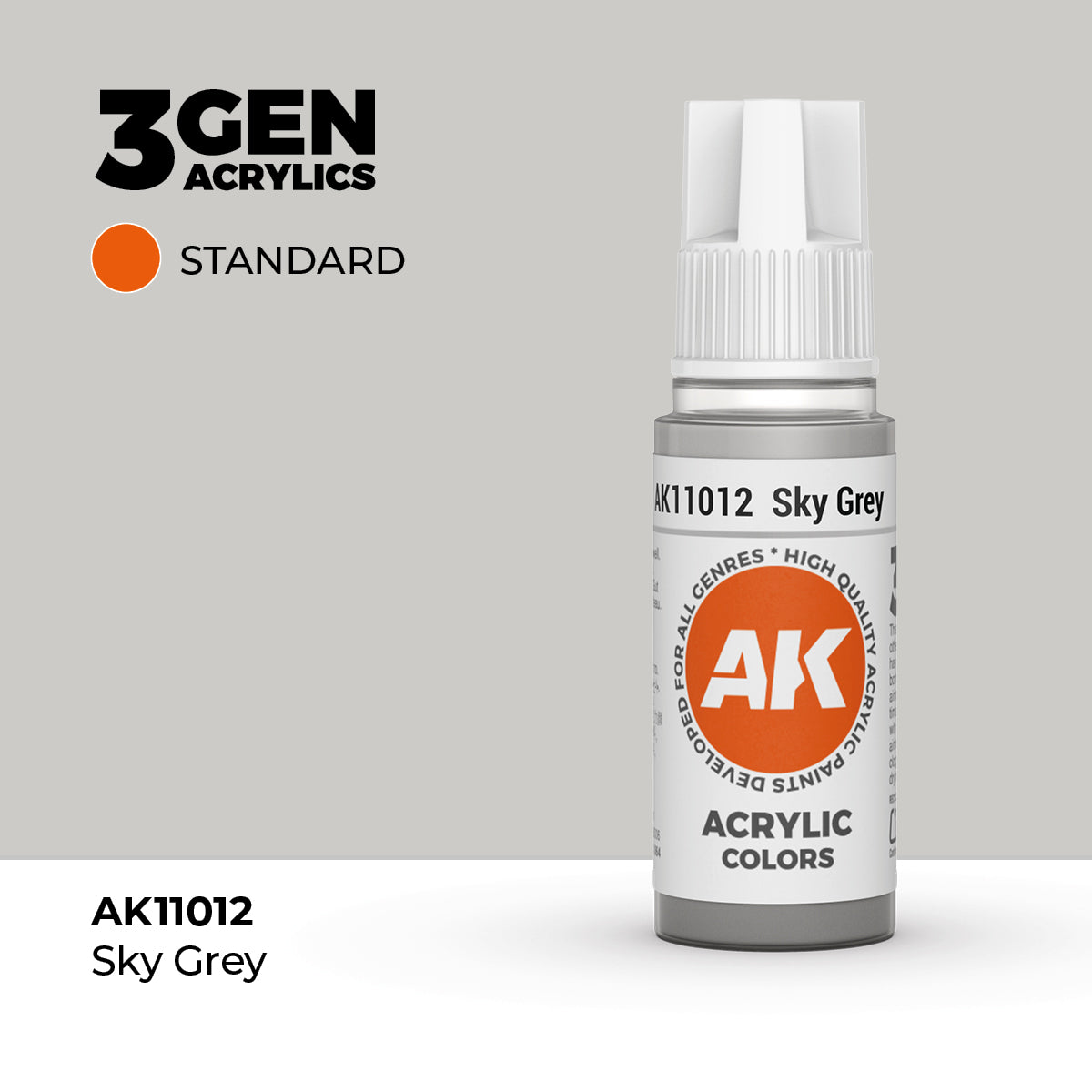 Bote de pintura acrílica AK 3rd Generation Sky Grey Fs 36463 de 17 ml