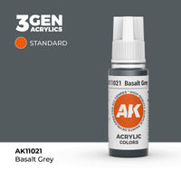 Bote de pintura acrílica AK 3rd Generation Basalt Grey de 17 ml