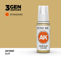 Bote de pintura acrílica AK 3rd Generation Buff de 17 ml