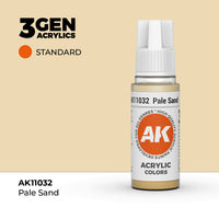 Bote de pintura acrílica AK 3rd Generation Pale Sand de 17 ml