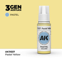 Bote de pintura acrílica AK 3rd Generation Pastel Yellow de 17 ml