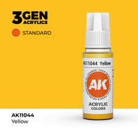 Bote de pintura acrílica AK 3rd Generation Yellow de 17 ml