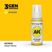 Bote de pintura acrílica AK 3rd Generation Deep Yellow de 17 ml