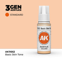 Bote de pintura acrílica AK 3rd Generation Basic Skin Tone de 17 ml