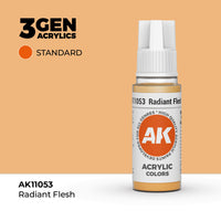 Bote de pintura acrílica AK 3rd Generation Radiant Flesh de 17 ml
