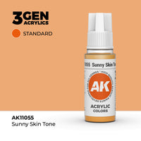 Bote de pintura acrílica AK 3rd Generation Sunny Skin Tone de 17 ml