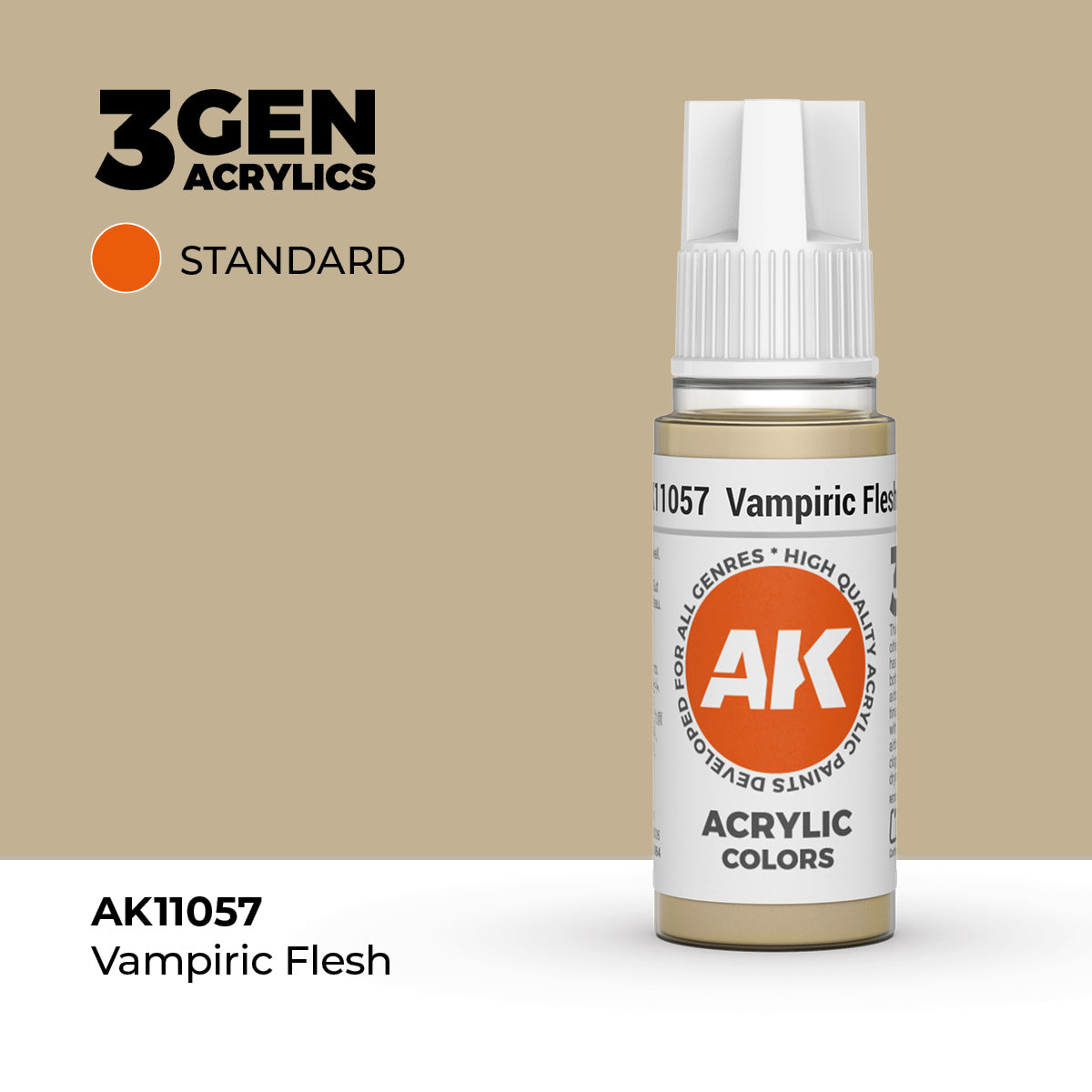 Bote de pintura acrílica AK 3rd Generation Vampiric Flesh de 17 ml