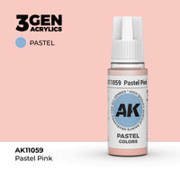 Bote de pintura acrílica AK 3rd Generation Pastel Pink de 17 ml