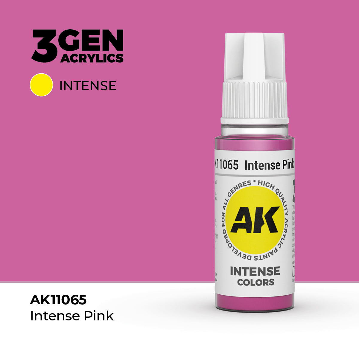 Bote de pintura acrílica AK 3rd Generation Intense Pink de 17 ml