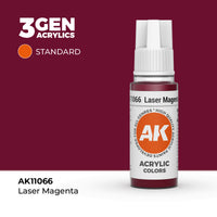 Bote de pintura acrílica AK 3rd Generation Laser Magenta de 17 ml