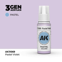 Bote de pintura acrílica AK 3rd Generation Pastel Violet de 17 ml