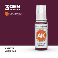 Bote de pintura acrílica AK 3rd Generation Violet Red de 17 ml