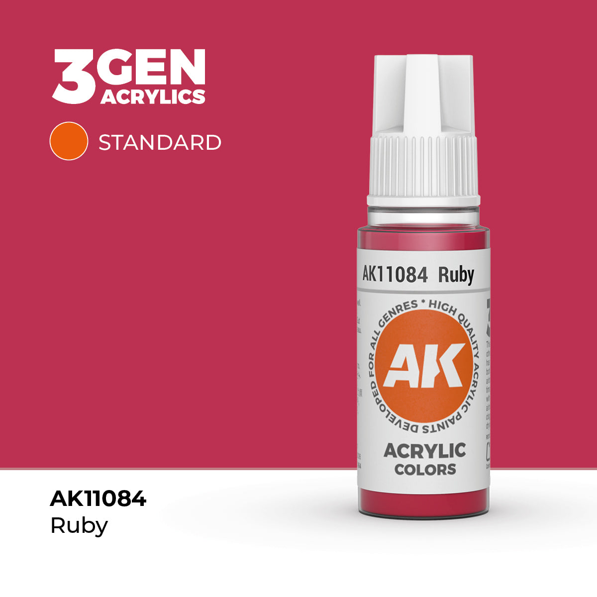 Bote de pintura acrílica AK 3rd Generation Ruby de 17 ml