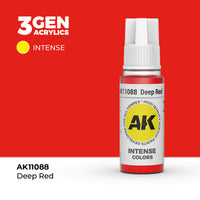 Bote de pintura acrílica AK 3rd Generation Deep Red de 17 ml