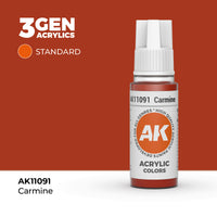 Bote de pintura acrílica AK 3rd Generation Carmine de 17 ml