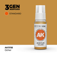 Bote de pintura acrílica AK 3rd Generation Ochre de 17 ml