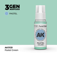 Bote de pintura acrílica AK 3rd Generation Pastel Green de 17 ml