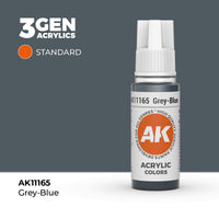 Bote de pintura acrílica AK 3rd Generation Grey-Blue de 17 ml