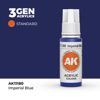 Bote de pintura acrílica AK 3rd Generation Imperial Blue de 17 ml