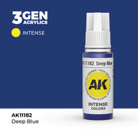 Bote de pintura acrílica AK 3rd Generation Deep Blue de 17 ml