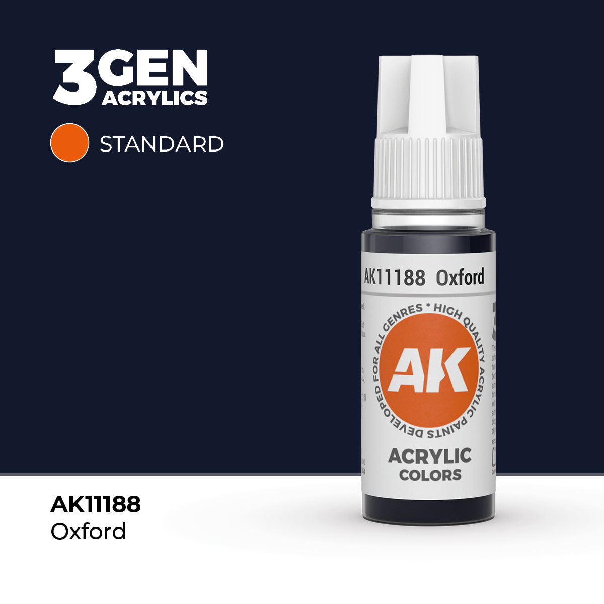 Bote de pintura acrílica AK 3rd Generation Oxford de 17 ml