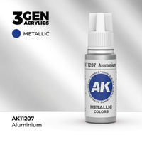Bote de pintura acrílica AK 3rd Generation Aluminium de 17 ml