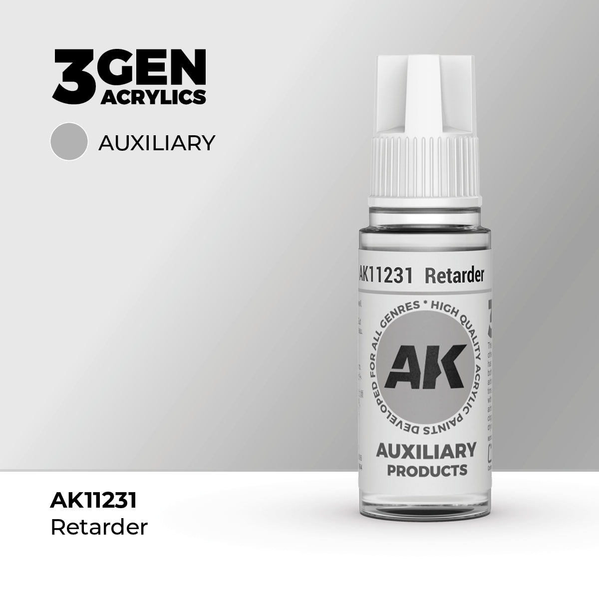 Bote de pintura acrílica AK 3rd Generation Retarder de 17 ml